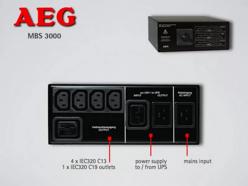 Accesorii UPS AEG MANUAL BYPASS 3 KVA