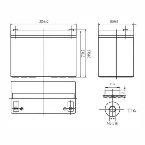 Acumulator ACD GLH12-110 95AH